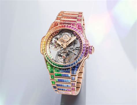 hublot rainbow diamond|hublot watches with diamonds price.